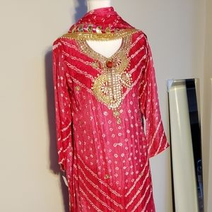 Dark Pink Indian Suit